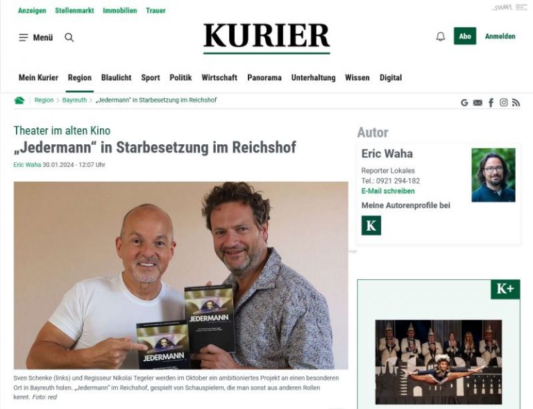 „Jedermann“ in Starbesetzung im Reichshof (Presse)