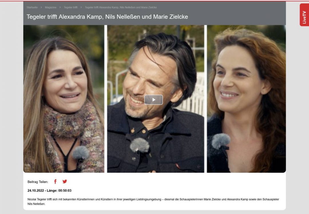 Tegeler trifft Alexandra Kamp, Nils Nelleßen & Marie Zielcke