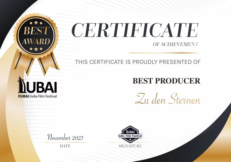 Best Producer Award für “Zu den Sternen”